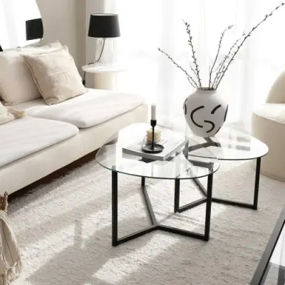 Bellisimo Salontafelset | METALEN FRAME | Matzwart – kavel bij Openbare Verkopen, Beveren-Leie