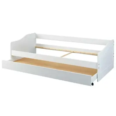 Kajuitbed Malte met bedlade - wit – kavel bij Openbare Verkopen, Beveren-Leie