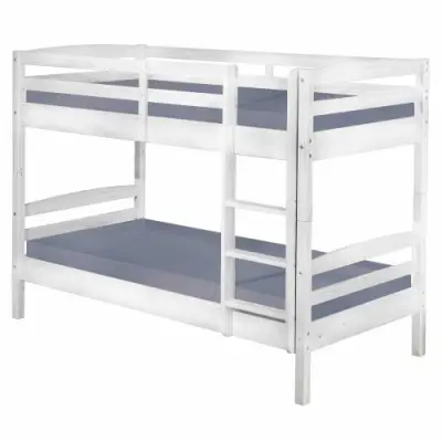 Stapelbed David 90x200 - white wash – kavel bij Openbare Verkopen, Beveren-Leie