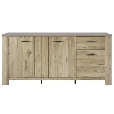 Dressoir Basalte | 190 x 50 x 88 cm | Viking Oak-design – kavel bij Openbare Verkopen, Beveren-Leie