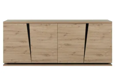 Dressoir Split 220cm met 4 deuren - artisan eik – kavel bij Openbare Verkopen, Beveren-Leie
