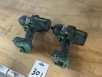 hikoki Accu slagmoersleutel (2x) – kavel bij Dome Auctions, Rotterdam