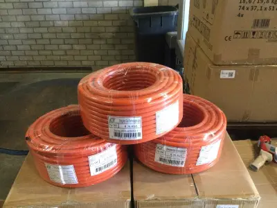 3x Gasslangrollen van elk 50 meter Gimeg – kavel bij Onlineveilingmeester, Zutphen