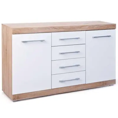 Dressoir Lublin met 2 deuren en 4 laden – kavel bij Openbare Verkopen, Beveren-Leie
