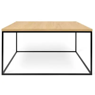 Salontafel Gleam 75x75 - eik/staal – kavel bij Openbare Verkopen, Beveren-Leie
