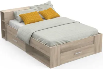 Bed Polly 140 x 200 cm-Kronberg eik – kavel bij Openbare Verkopen, Beveren-Leie
