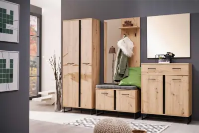Commode Hoggas 2 deuren & 1 lade - eik – kavel bij Openbare Verkopen, Beveren-Leie