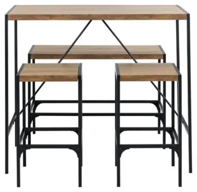Bartafelset Bahamas | Bartafel, bank en twee barstoelen | Oak-design – kavel bij Openbare Verkopen, Beveren-Leie