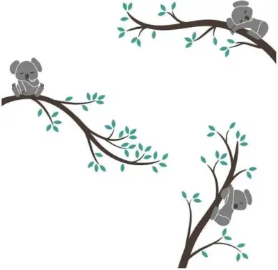 Bdecoll Koala boom muurtattoo – kavel bij Openbare Verkopen, Brugge