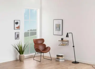 Fauteuil Cazari - bruin/zwart – kavel bij Openbare Verkopen, Beveren-Leie