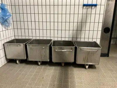 Stainless steel rolling tray (4) – kavel bij Dome Auctions, Kingersheim