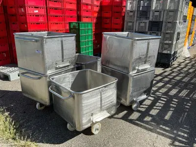 Stainless Steel Rolling Tray (6) – kavel bij Dome Auctions, Kingersheim