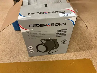 Ceder & Bohn 1650W/3300W Workshop Heater – kavel bij Dome Auctions, Kingersheim