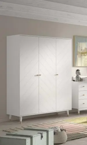 Kledingkast Billy - 150x59x200 cm - MDF/wit – kavel bij Openbare Verkopen, Beveren-Leie