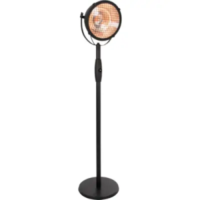 Terrasverwarmer Mindy 45x210cm staand - zwart – kavel bij Openbare Verkopen, Beveren-Leie