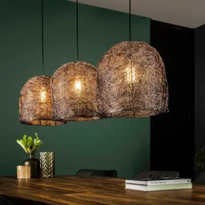 Hanglamp Haystack - antiek koper – kavel bij Openbare Verkopen, Beveren-Leie