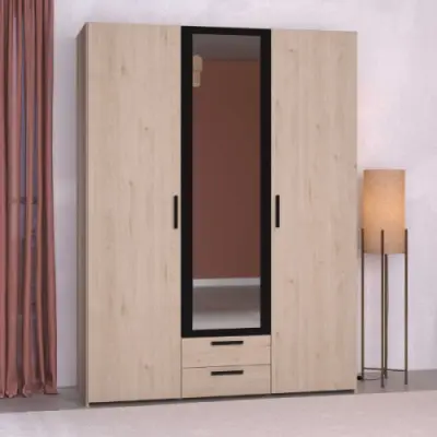 Salvador Kledingkast met spiegel - Modern design voor je kleding – kavel bij Openbare Verkopen, Beveren-Leie