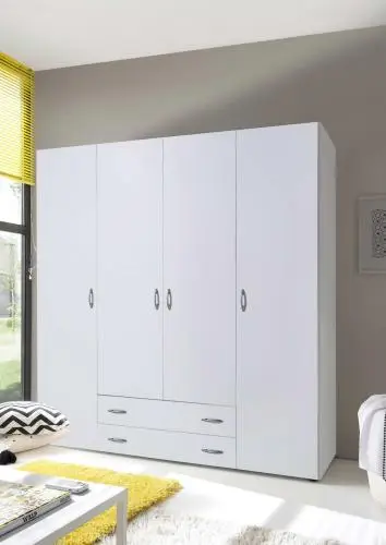 Kledingkast Base | 160 x 52 x 177 cm | Wit – kavel bij Openbare Verkopen, Beveren-Leie