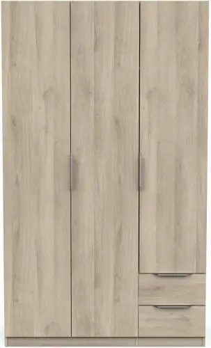 Eiken Kledingkast Spectre 120cm – kavel bij Openbare Verkopen, Beveren-Leie