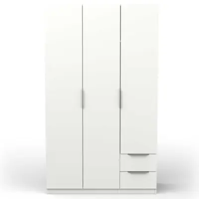 Kledingkast Spectre 120cm - mat wit – kavel bij Openbare Verkopen, Beveren-Leie