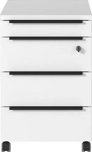 Ladekast met wielen Hermoso | 42 x 60 x 63 cm | Wit – kavel bij Openbare Verkopen, Beveren-Leie