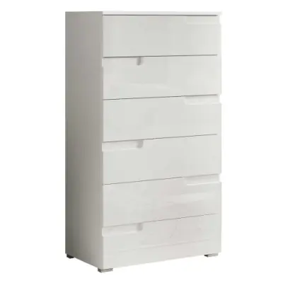 Commode Peso 6 lades - wit – kavel bij Openbare Verkopen, Beveren-Leie
