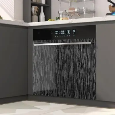 2x Rol zelfklevende folie Zwart metallic geborsteld 60cmx5m – kavel bij Openbare Verkopen, Brugge