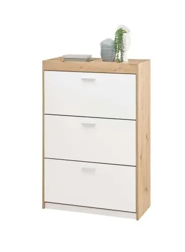 Schoenenkast Paris | 84 x 38 x 126 cm | Wit – kavel bij Openbare Verkopen, Beveren-Leie