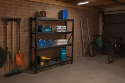 Industrieel rek 500 kg - zwart – kavel bij Openbare Verkopen, Beveren-Leie