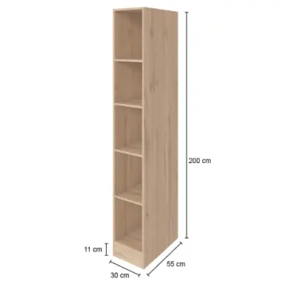 Keukenrek Sorrella 4 legplanken - grafiet – kavel bij Openbare Verkopen, Beveren-Leie