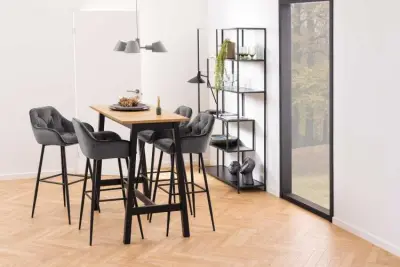 Rek Dover 114 cm 4 legplanken - zwart – kavel bij Openbare Verkopen, Beveren-Leie