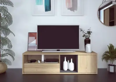 Tv-meubel Frame 177cm - lichte eik – kavel bij Openbare Verkopen, Beveren-Leie