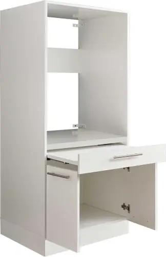 Wasmachinekast Laundreezy in wit 68 x 68 x 162 cm – kavel bij Openbare Verkopen, Beveren-Leie