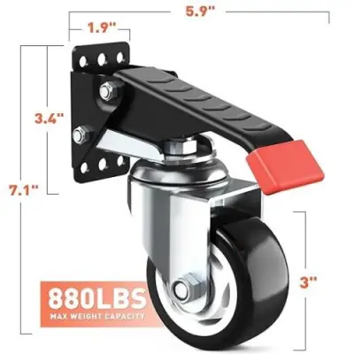 Workbench casters Kit 400kg – kavel bij Openbare Verkopen, Brugge
