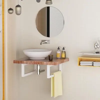 JYiuog plankhouders (4 stuks) 40cm Wit – kavel bij Openbare Verkopen, Brugge