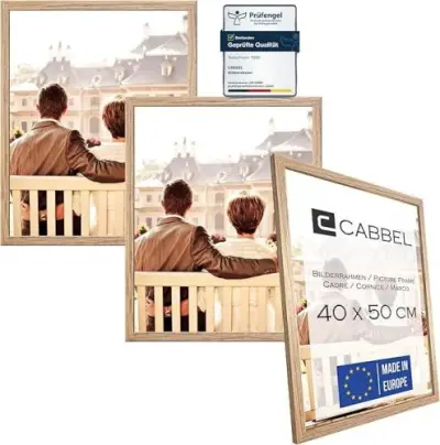 Cabbel 3-pack fotokader 40*50 bruine houten lijst – kavel bij Openbare Verkopen, Brugge