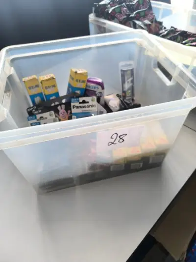 Een partij batterijen en lampen – kavel bij Auctionline, Anderlecht