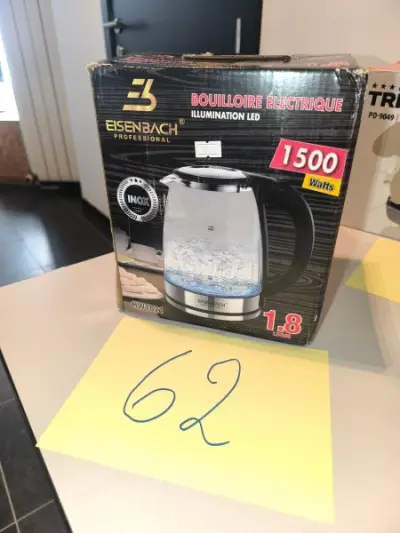 Een elektrische waterkoker met verlichting – kavel bij Auctionline, Anderlecht