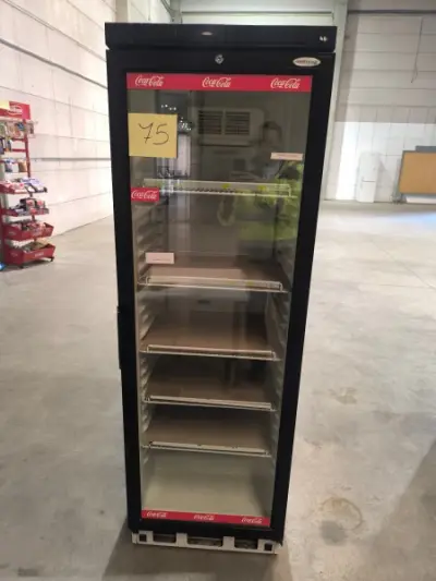 Een koelkast met 1 glazen deur van het merk TEFCOLD (183x59x60) – kavel bij Auctionline, Anderlecht