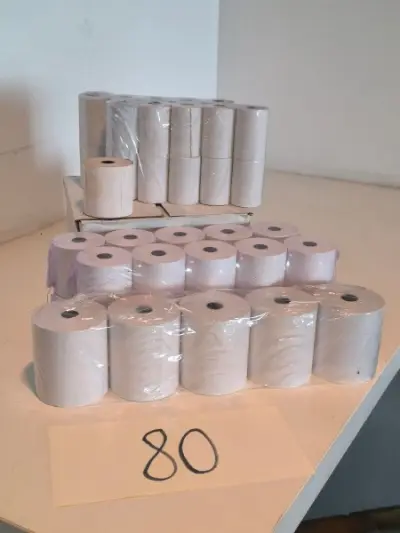 Een set rollen papier voor kassa’s en Bancontact – kavel bij Auctionline, Anderlecht