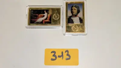 2 vergulde „Napoleon“-staafjes (+/- 51 gr elk) – kavel bij Auctionline, Anderlecht