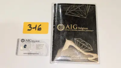Een saffiersteen van 1,02 karaat met echtheidscertificaat – kavel bij Auctionline, Anderlecht