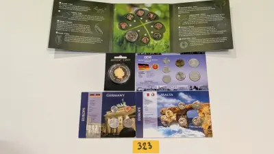 Een set oude munten (Duitsland, Malta, Egypte – kavel bij Auctionline, Anderlecht