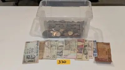 Een set van diverse munten en bankbiljetten – kavel bij Auctionline, Anderlecht