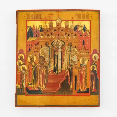 An 18th-century Russian icon in tempera on panel – kavel bij Bernaerts, Antwerp
