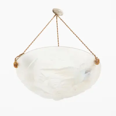 An art deco period three-light ceiling lamp – kavel bij Bernaerts, Antwerp