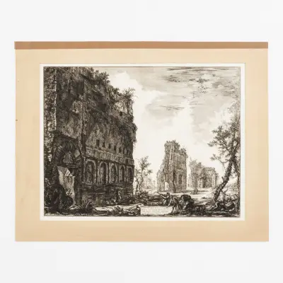 Giovanni battista piranesi (1720-1778) – kavel bij Bernaerts, Antwerp