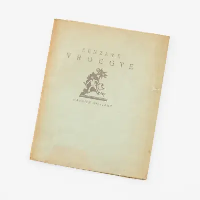 Maurice Gilliams - Eenzame Vroegte. (Antwerpen), privé-druk, (1928). 8vo – kavel bij Bernaerts, Antwerp