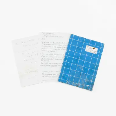 J.M.H. Berckmans - Original manuscript/notebook – kavel bij Bernaerts, Antwerp