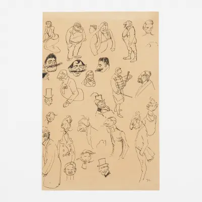 THEOPHILE STEINLEN (1859-1923) (to be attributed to/toe te schrijven aan/à attribuer à) – kavel bij Bernaerts, Antwerp